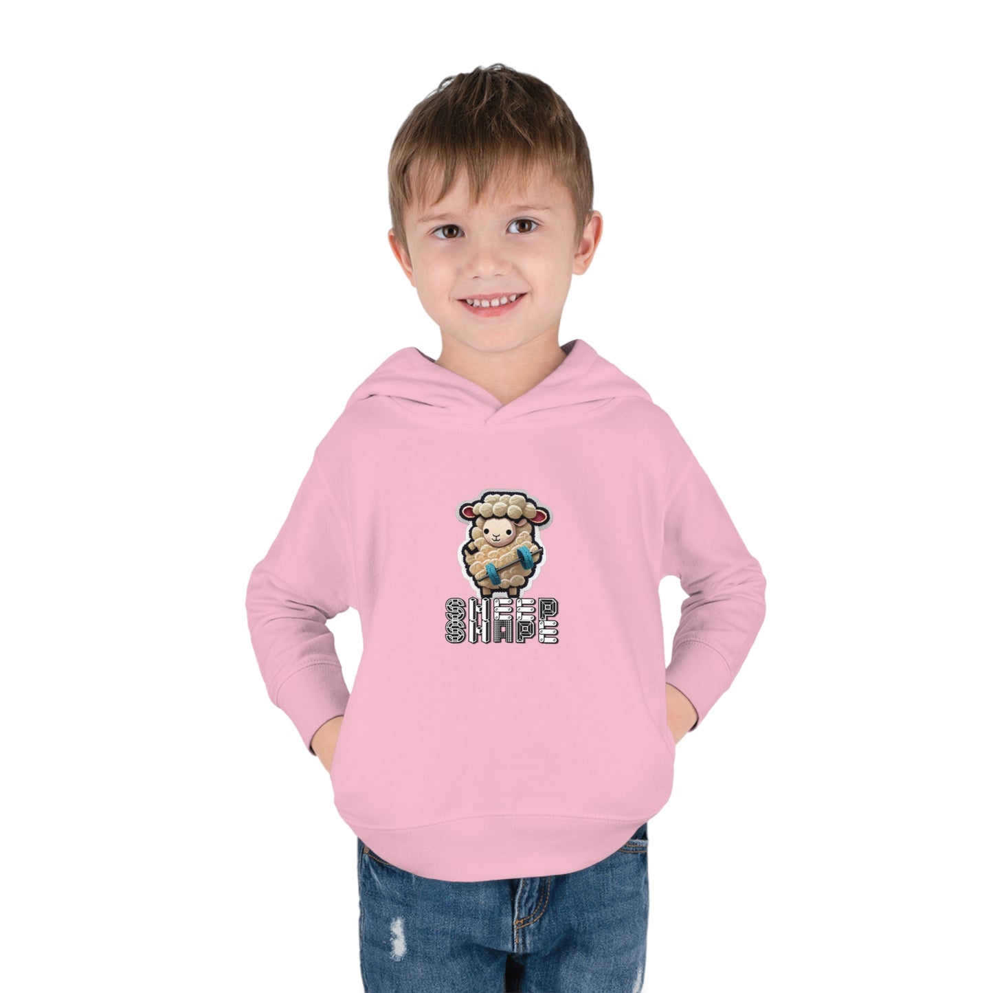 Sheep Shape Toddler Pullover Fleece Hoodie