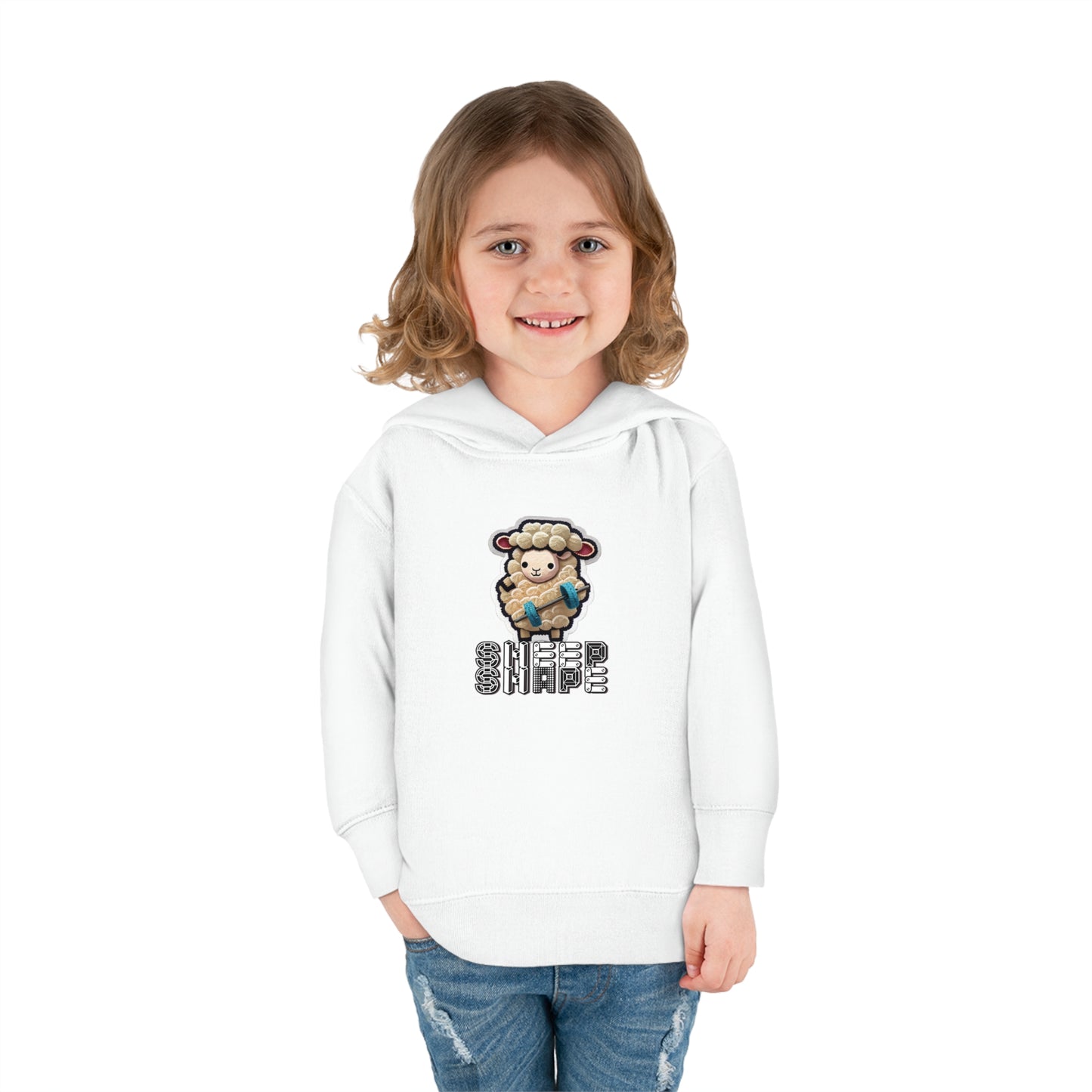 Sheep Shape Toddler Pullover Fleece Hoodie