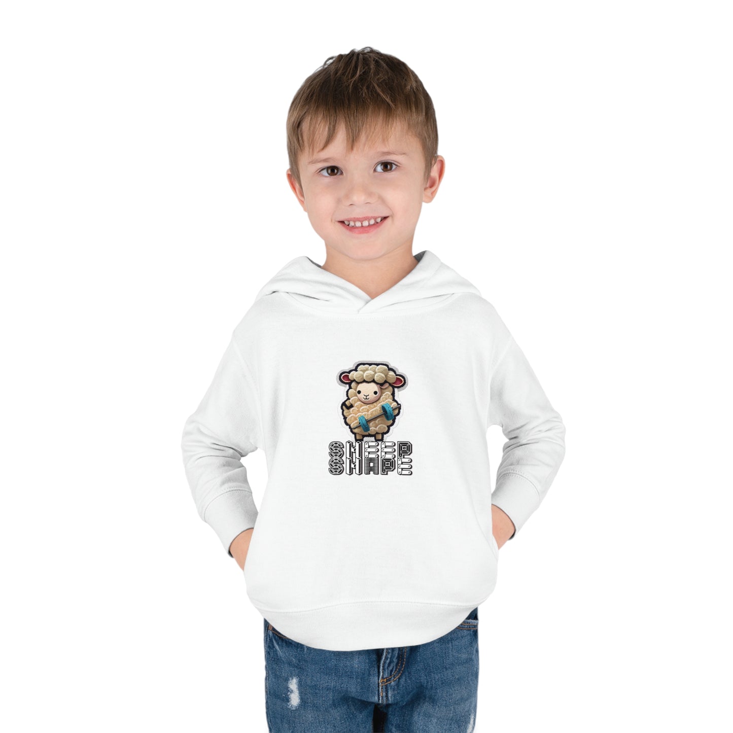 Sheep Shape Toddler Pullover Fleece Hoodie