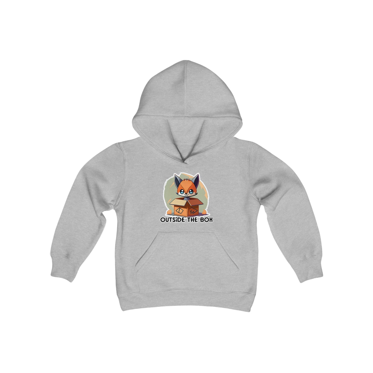 Outside the box Youth Heavy Blend Hooded Sweatshirt