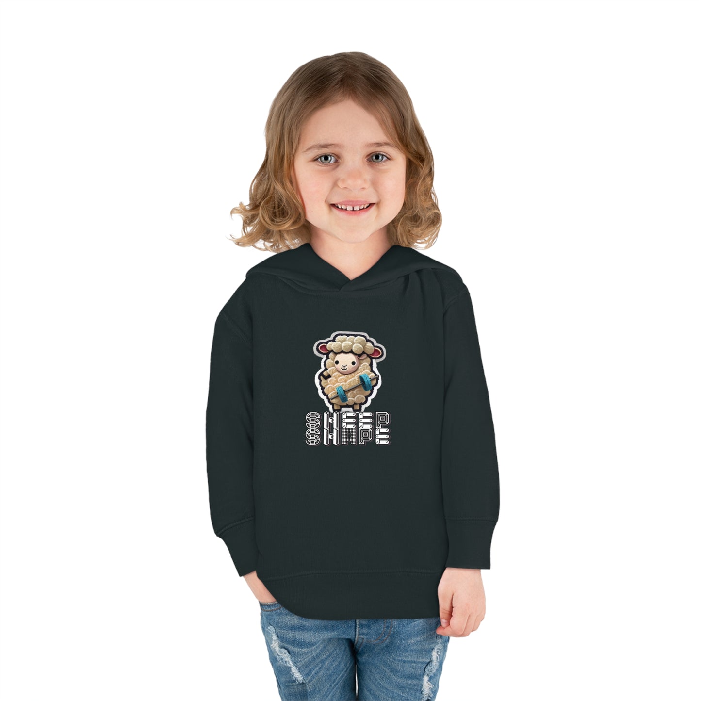 Sheep Shape Toddler Pullover Fleece Hoodie