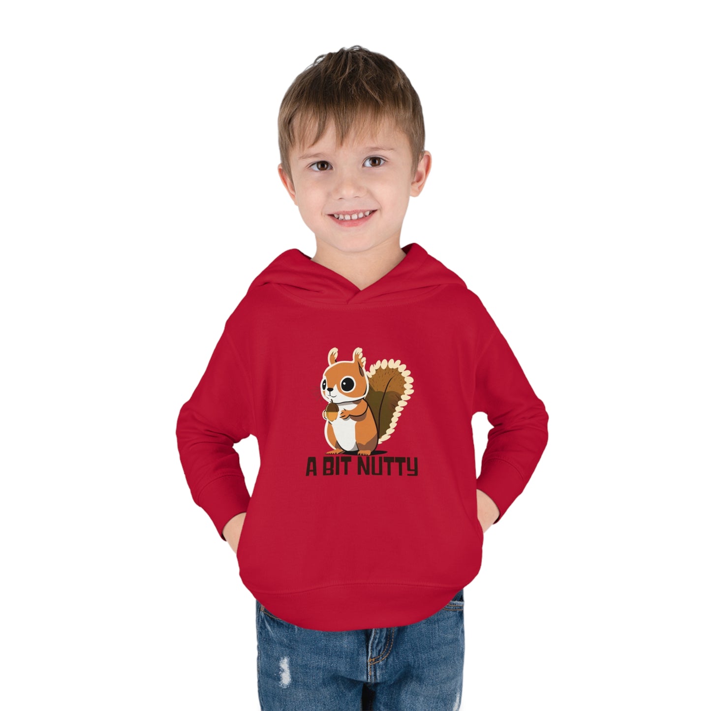 A Bit Nutty Toddler Pullover Fleece Hoodie