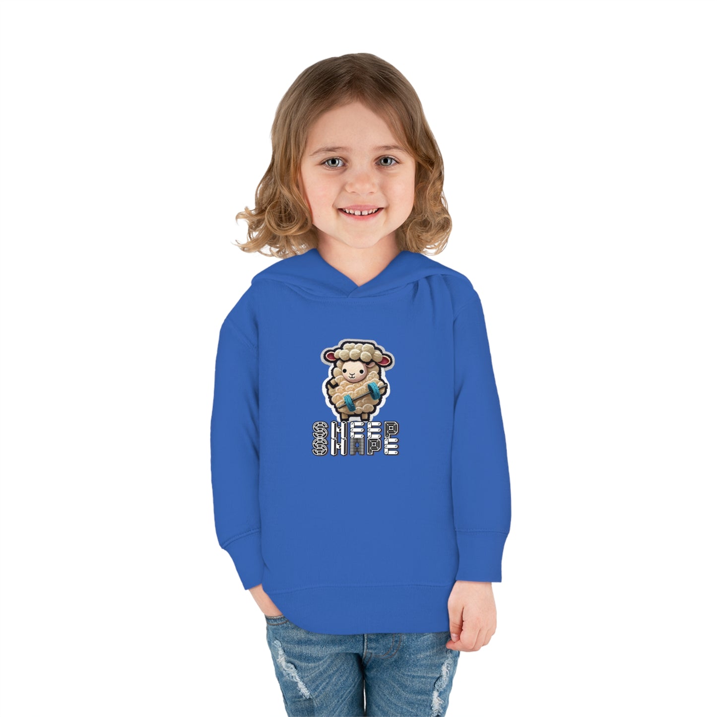 Sheep Shape Toddler Pullover Fleece Hoodie