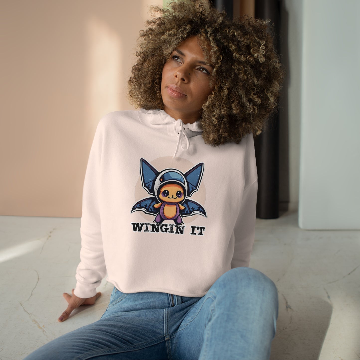 Wining It Crop Hoodie