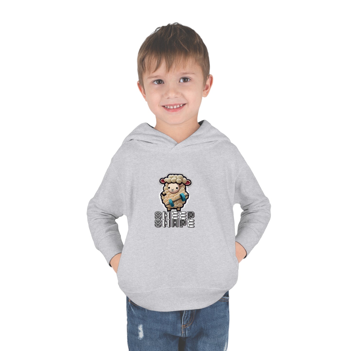 Sheep Shape Toddler Pullover Fleece Hoodie