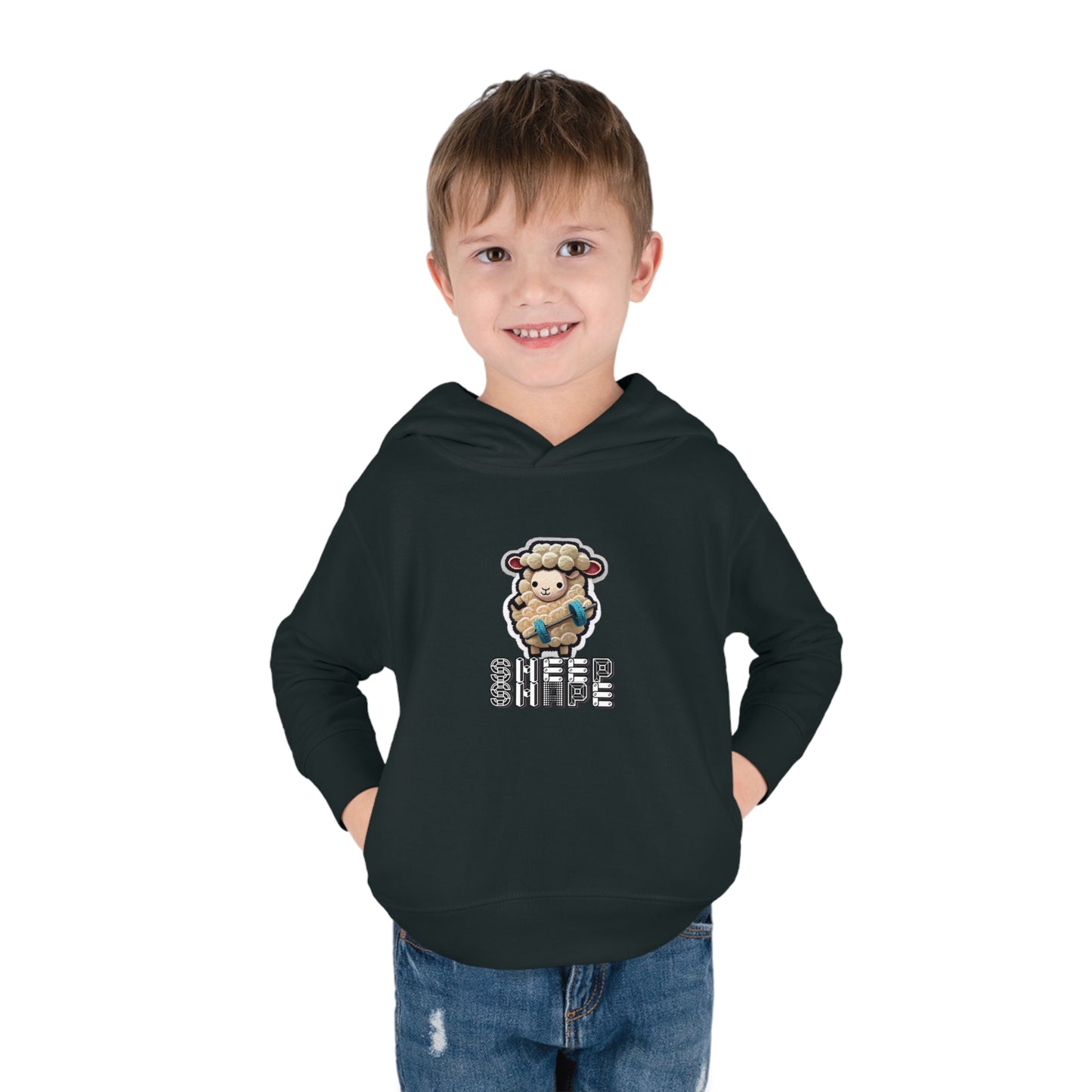 Sheep Shape Toddler Pullover Fleece Hoodie