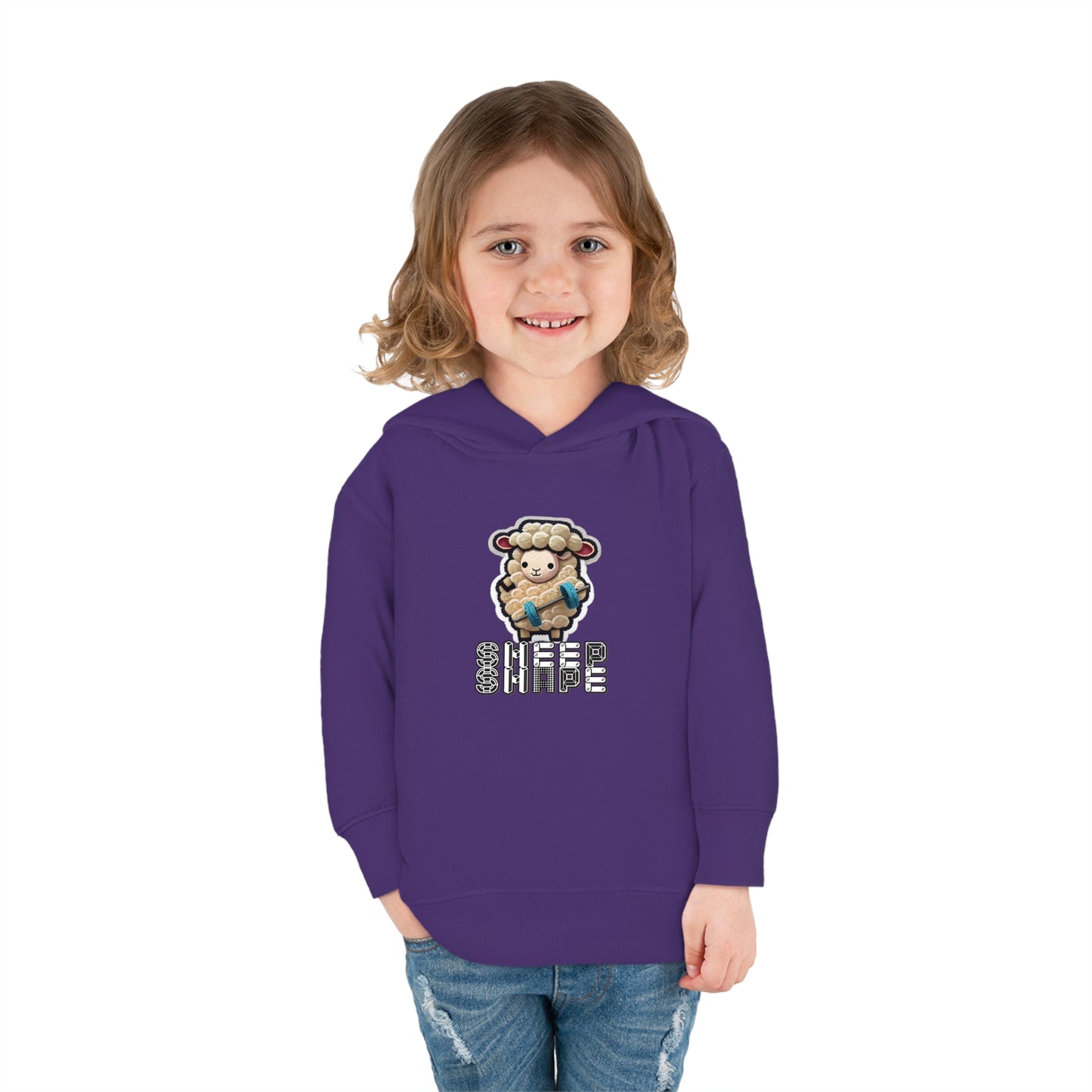 Sheep Shape Toddler Pullover Fleece Hoodie